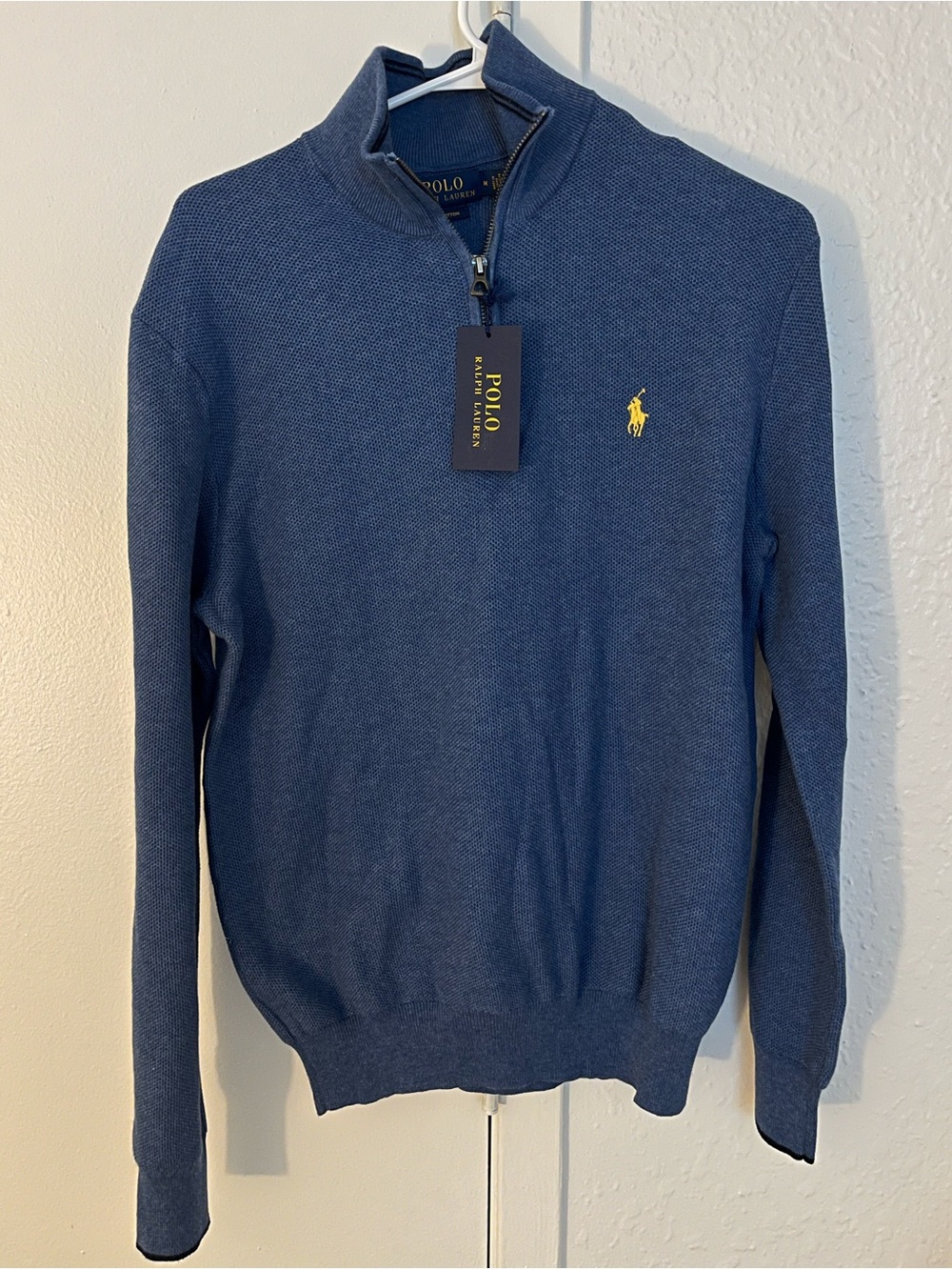 Blue Quarter-Zip Ralph Lauren Polo